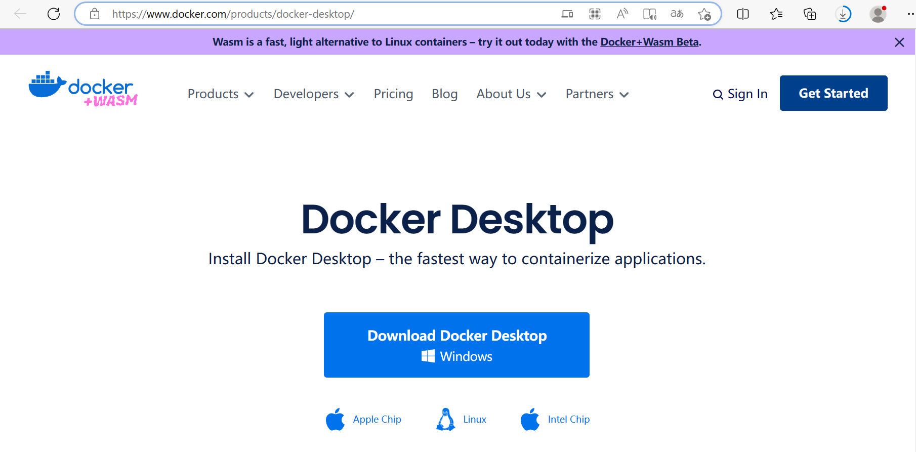 DOCKER DESKTOP - HELLO, IT'S SETWGX